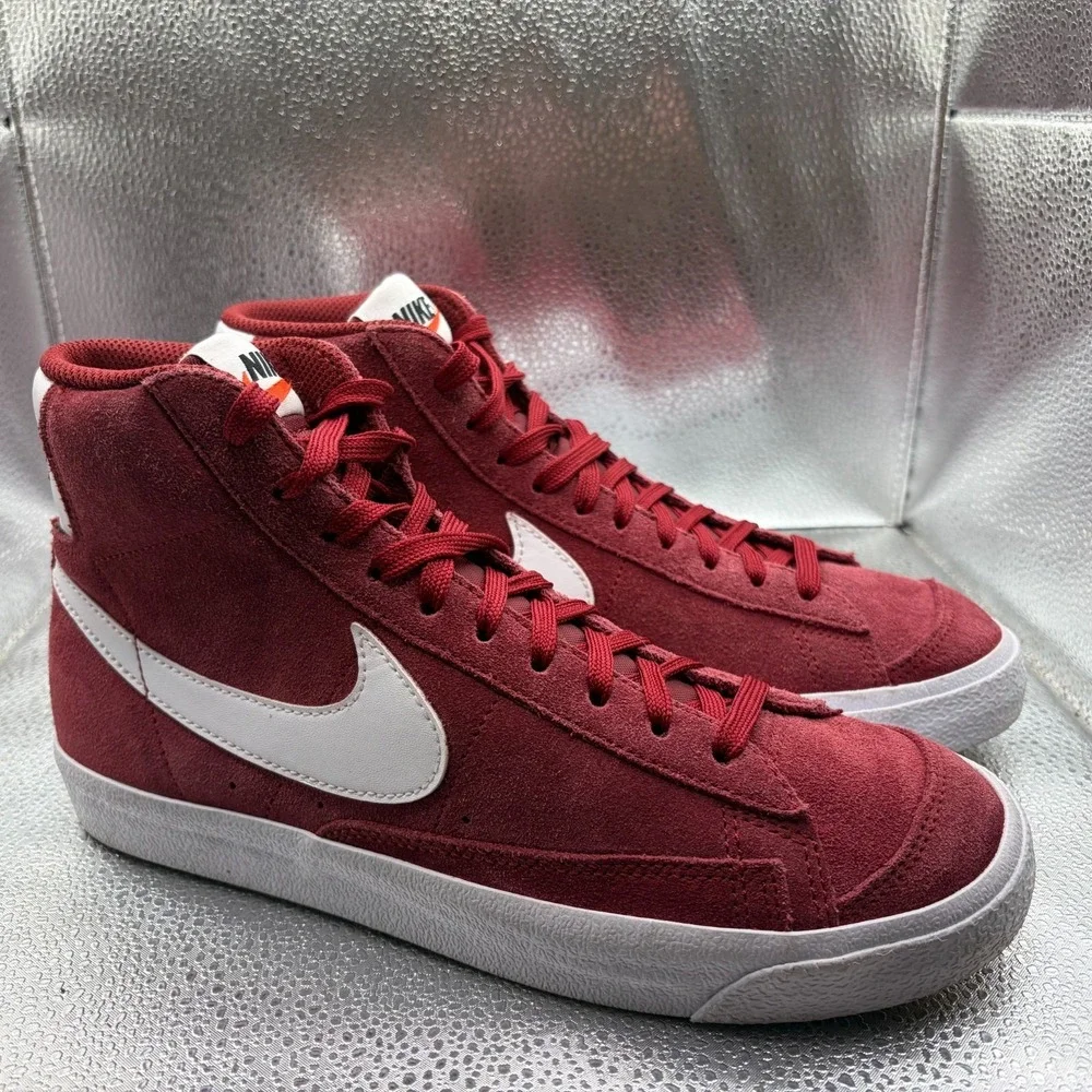 Size‎ 7 Nike Blazer Mid '77 Vintage Suede High Top Team Red White Kids Sneaker
